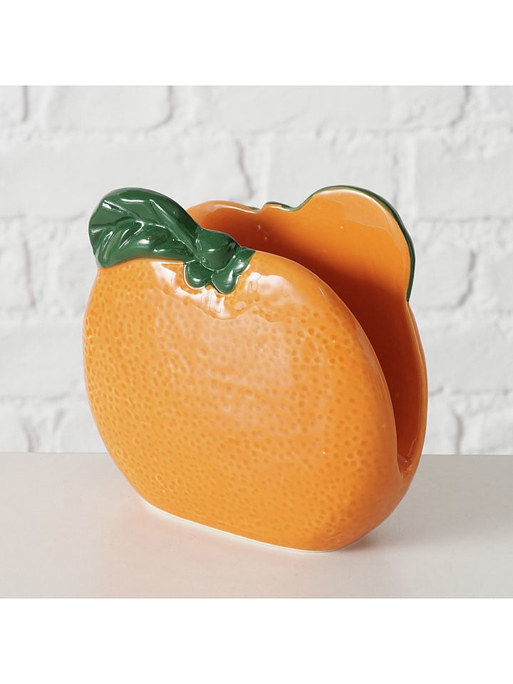 Boltze Serwetnik "Orange" w kolorze pomarańczowym - 14x 13,5 x 5,5 cm rozmiar: onesize