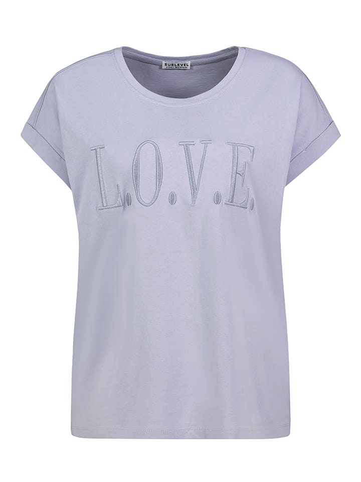 Sublevel Koszulka w kolorze lawendowym rozmiar: L