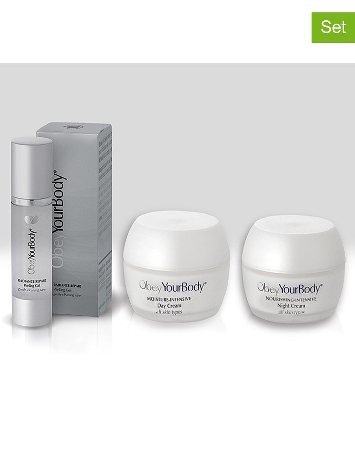 Obey Your Body 3-częściowy zestaw "Silver" rozmiar: onesize