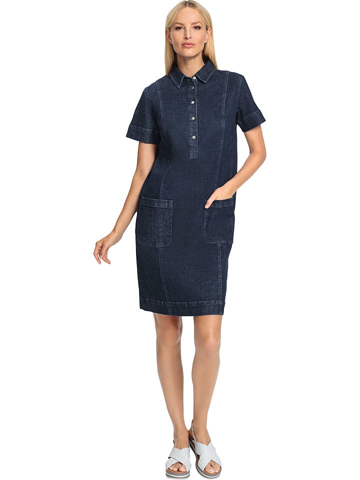 Heine Sukienka dżinsowa w kolorze granatowym rozmiar: 34