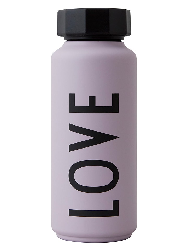 Design Letters Butelka termiczna "Love" w kolorze lawendowym - 500 ml rozmiar: onesize