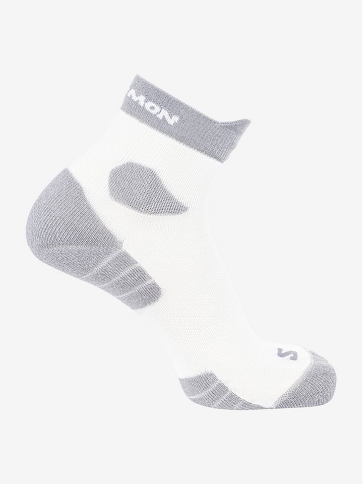 SALOMON Skarpety funkcyjne "Aero Ankle" w kolorze biało-szarym rozmiar: 45-47