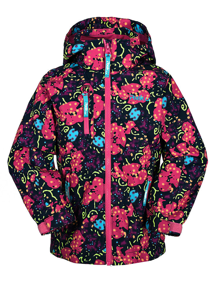 Peek U Kurtka przeciwdeszczowa "Autumn" w kolorze granatowo-różowym rozmiar: 110