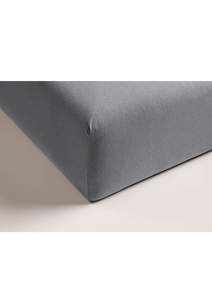 Beddinghouse Dżersejowe prześcieradło w kolorze jasnoszarym na gumce rozmiar: 180x200/220 cm