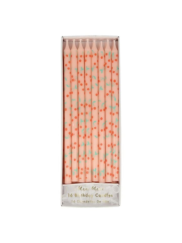 Meri Meri Świeczki urodzinowe (16 szt.) "Cherries" ze wzorem rozmiar: onesize