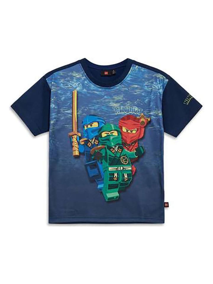 LEGO Koszulka w kolorze granatowym ze wzorem rozmiar: 104