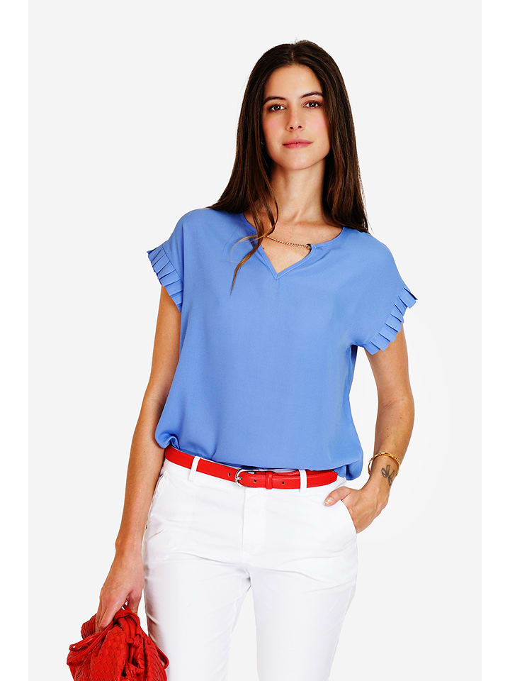 ASSUILI Bluzka w kolorze błękitnym rozmiar: 34