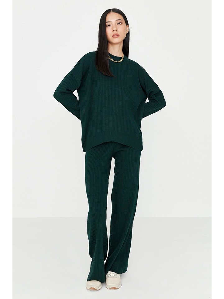 trendyol 2-częściowy zestaw w kolorze ciemnozielonym rozmiar: S