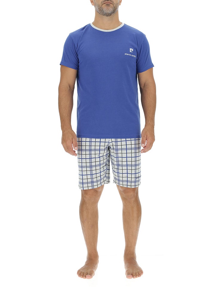 Pierre Cardin Piżama w kolorze niebiesko-szarym rozmiar: L