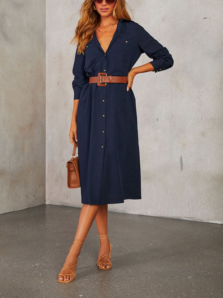 Milan Kiss Sukienka w kolorze granatowym rozmiar: S