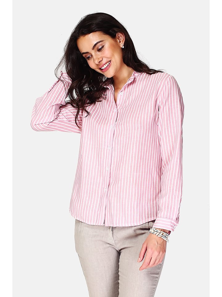 Le Jardin du Lin Lniana koszula w kolorze jasnoróżowym rozmiar: 40