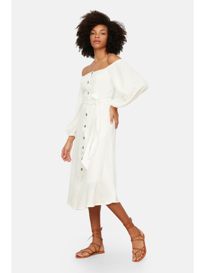 trendyol Sukienka w kolorze kremowym rozmiar: 38