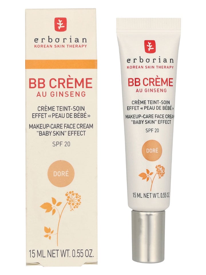 erborian Krem BB "Au Ginseng 5-In-1 Baby Skin Effect - Dore" - SPF 20 - 15 ml rozmiar: onesize