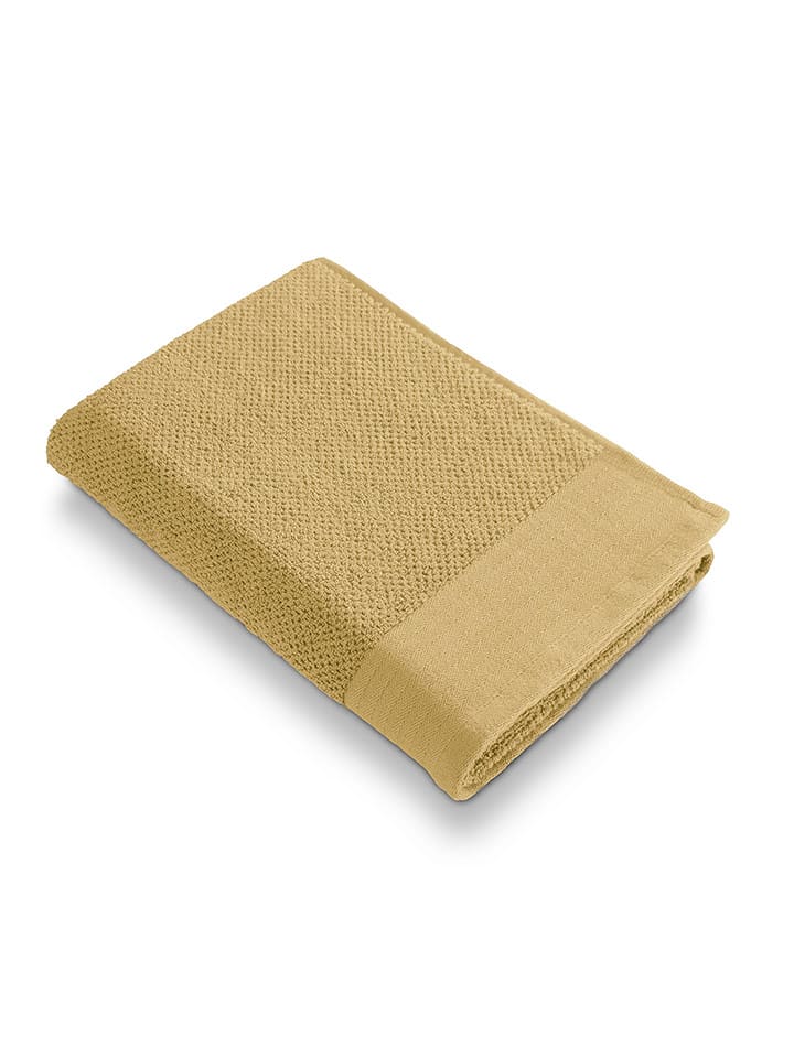 Walra Ręcznik prysznicowy "Soft Cotton" w kolorze żółtym rozmiar: 70x140 cm