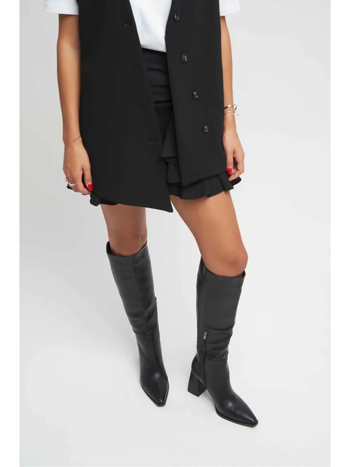 trendyol Kozaki w kolorze czarnym rozmiar: 38