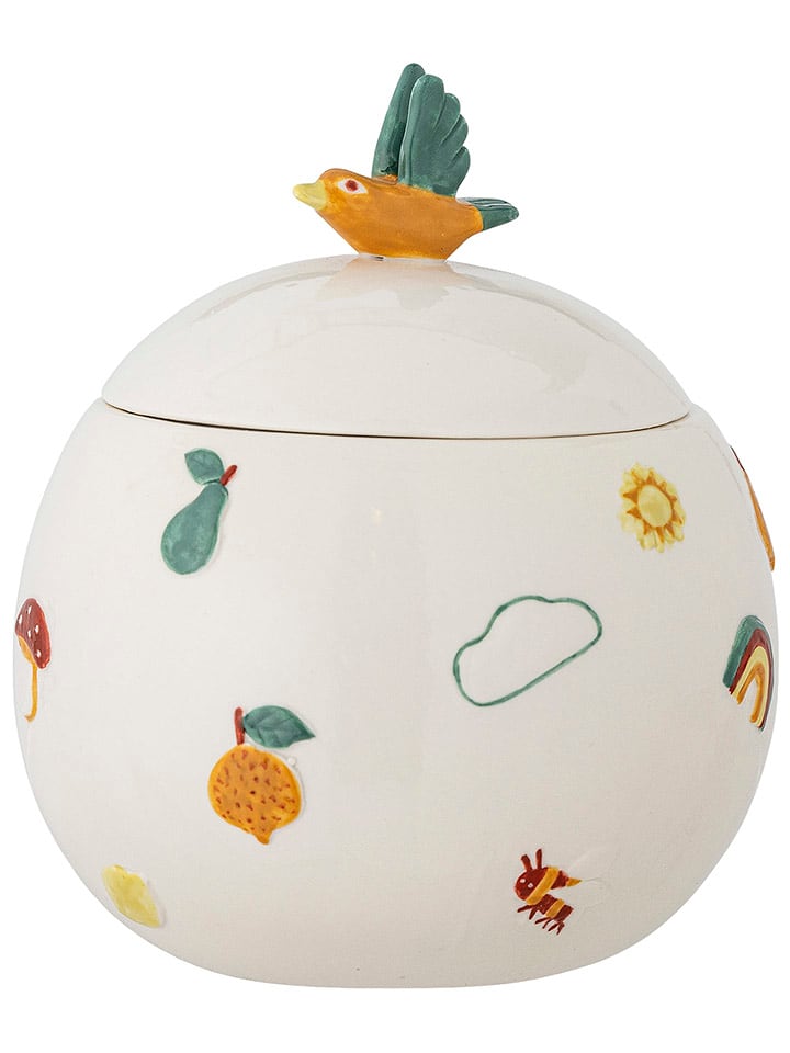 Bloomingville Pojemnik w kolorze białym - wys. 15 x Ø 12 cm rozmiar: onesize