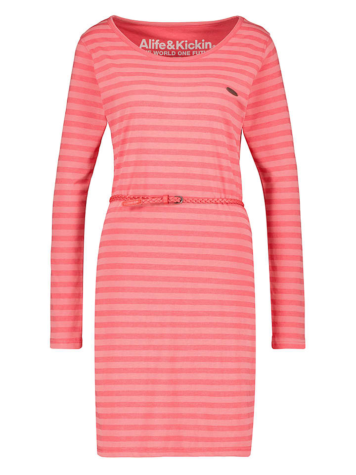 alife and kickin Sukienka "Ellin" w kolorze jasnoróżowym rozmiar: XL