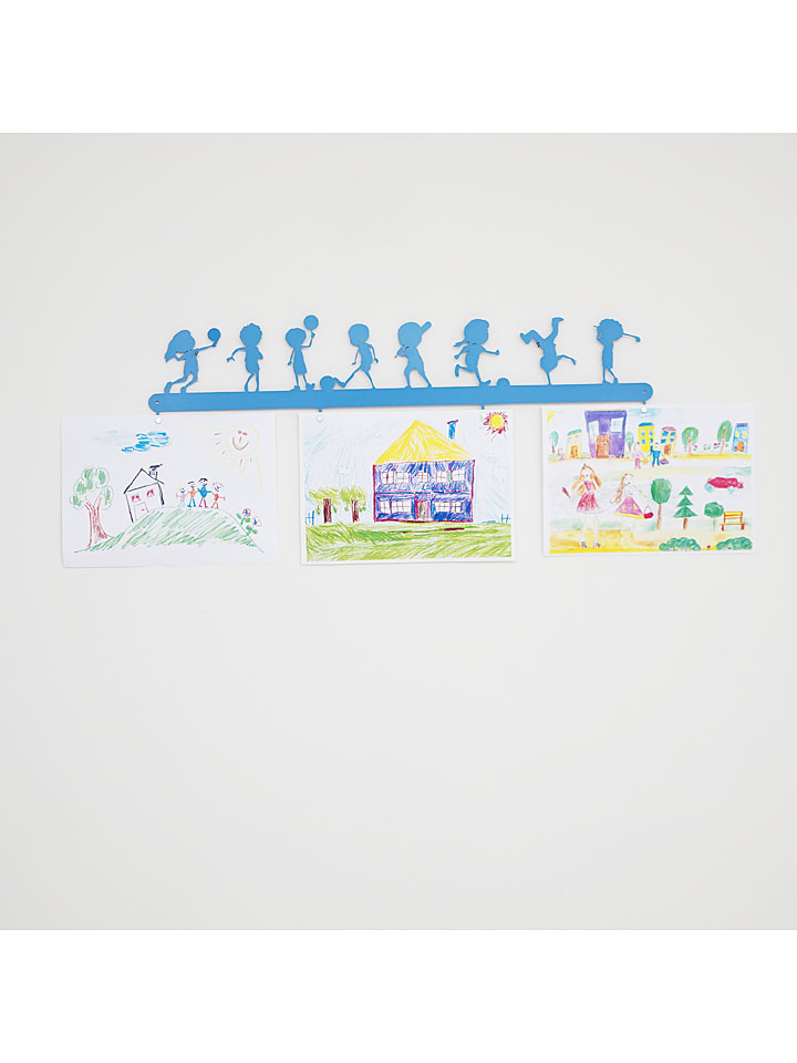 Woody Kids Wieszak w kolorze błękitnym na rysunki - szer. 72 cm rozmiar: onesize