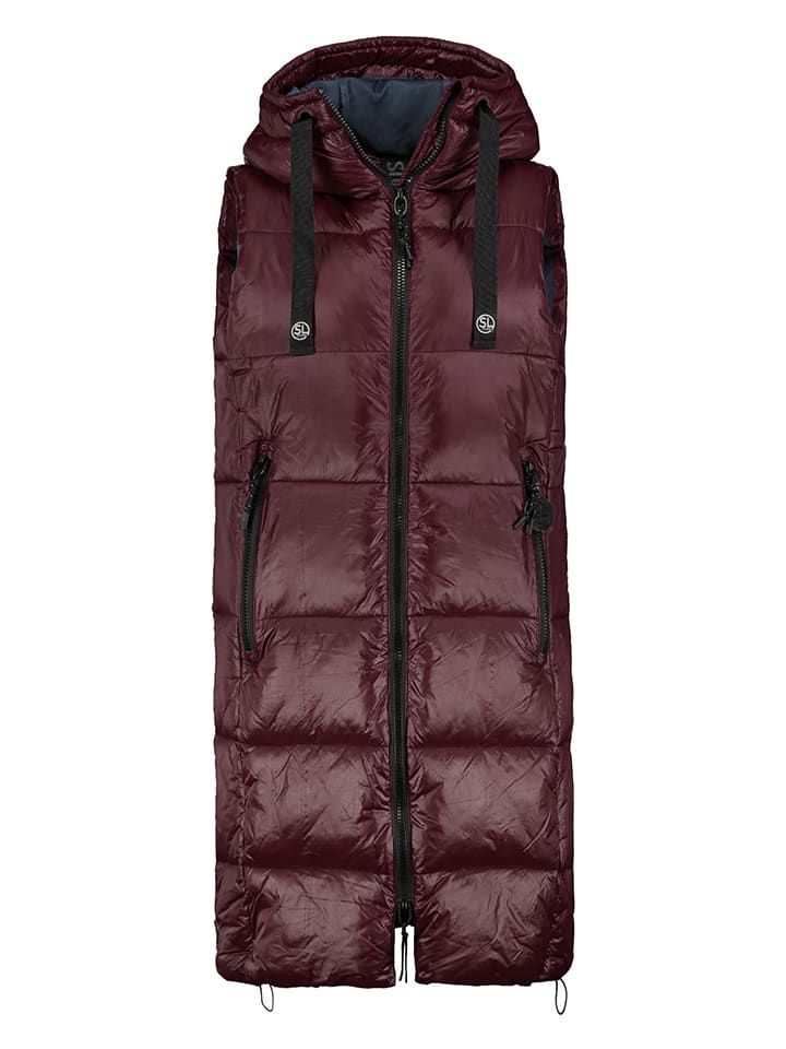 Sublevel Kamizelka pikowana w kolorze bordowym rozmiar: XL