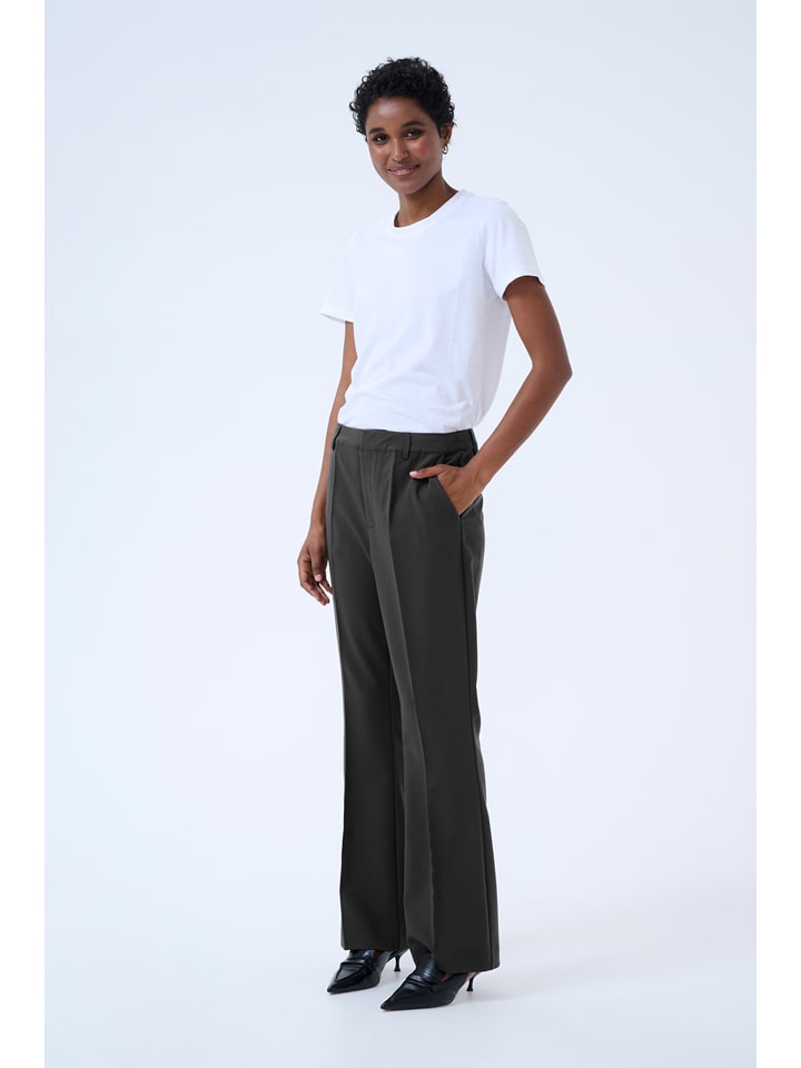 Kaffe Spodnie garniturowe w kolorze szarym rozmiar: 42