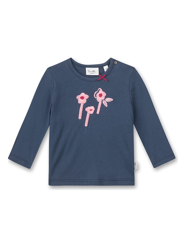 Sanetta Kidswear Koszulka w kolorze granatowo-jasnoróżowym rozmiar: 62
