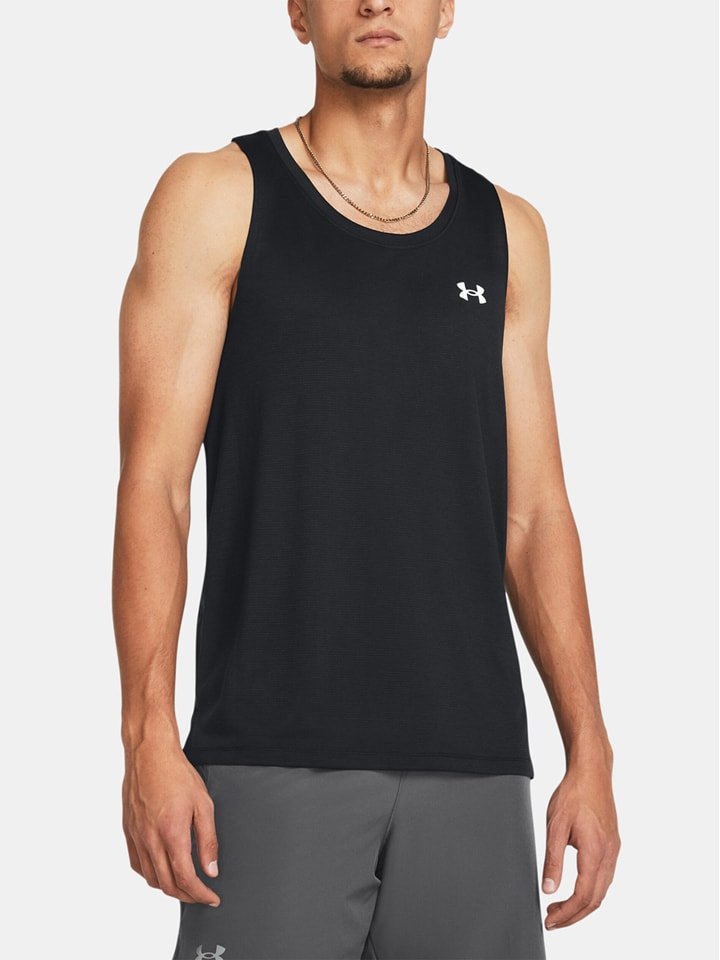 Under Armour Top "Launch" w kolorze czarnym do biegania rozmiar: L