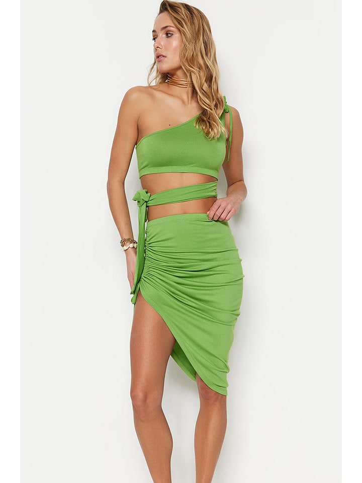 trendyol 2-częściowy zestaw w kolorze zielonym rozmiar: XL