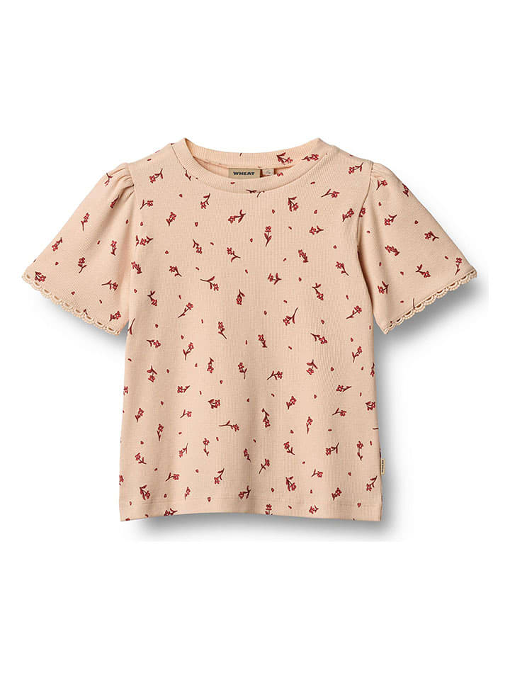 Wheat Koszulka "Iris" w kolorze pomarańczowo-czerwonym rozmiar: 116