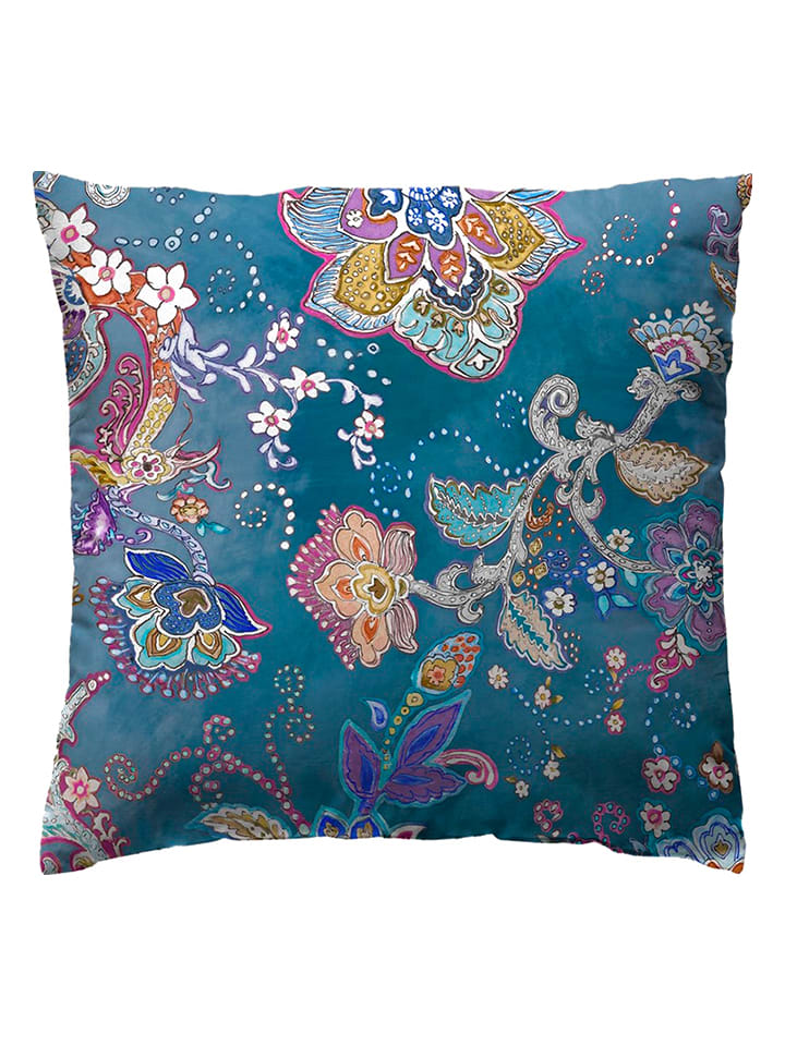 ethere Perkalowa poszewka "Nordic" w kolorze granatowym na poduszkę rozmiar: 65x65 cm