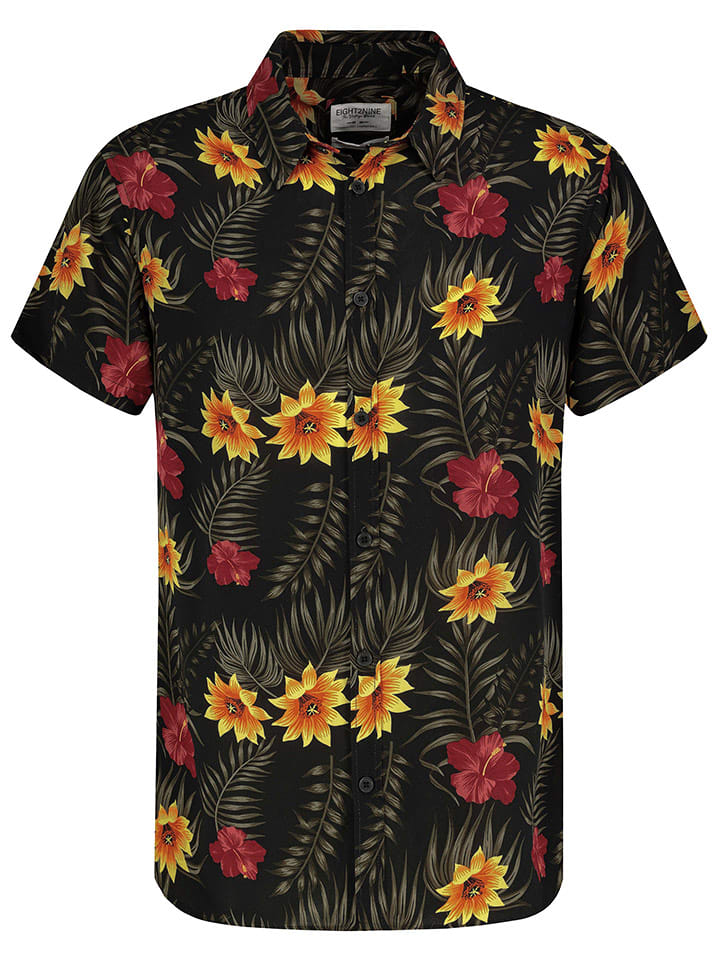 Eight2Nine Koszula w kolorze żółto-czarno-czerwonym rozmiar: S