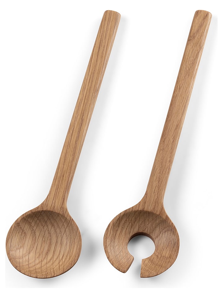 Bitz Sztućce w kolorze jasnobrązowym do sałaty - dł. 24 cmc rozmiar: onesize