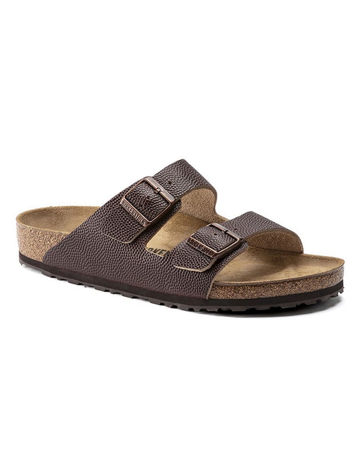 Birkenstock Skórzane klapki "Arizona" w kolorze brązowym rozmiar: 44