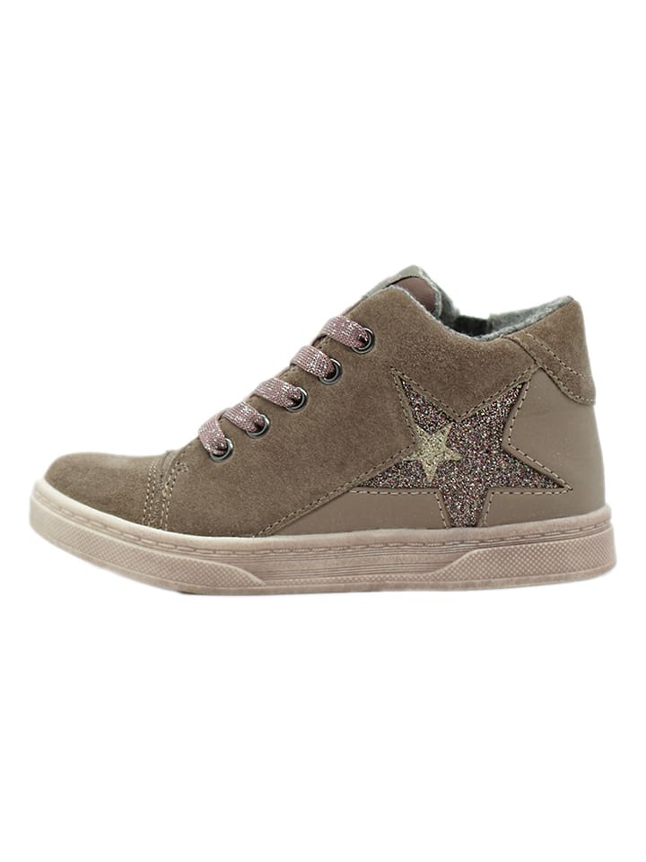 lamino Skórzane sneakersy w kolorze khaki rozmiar: 32