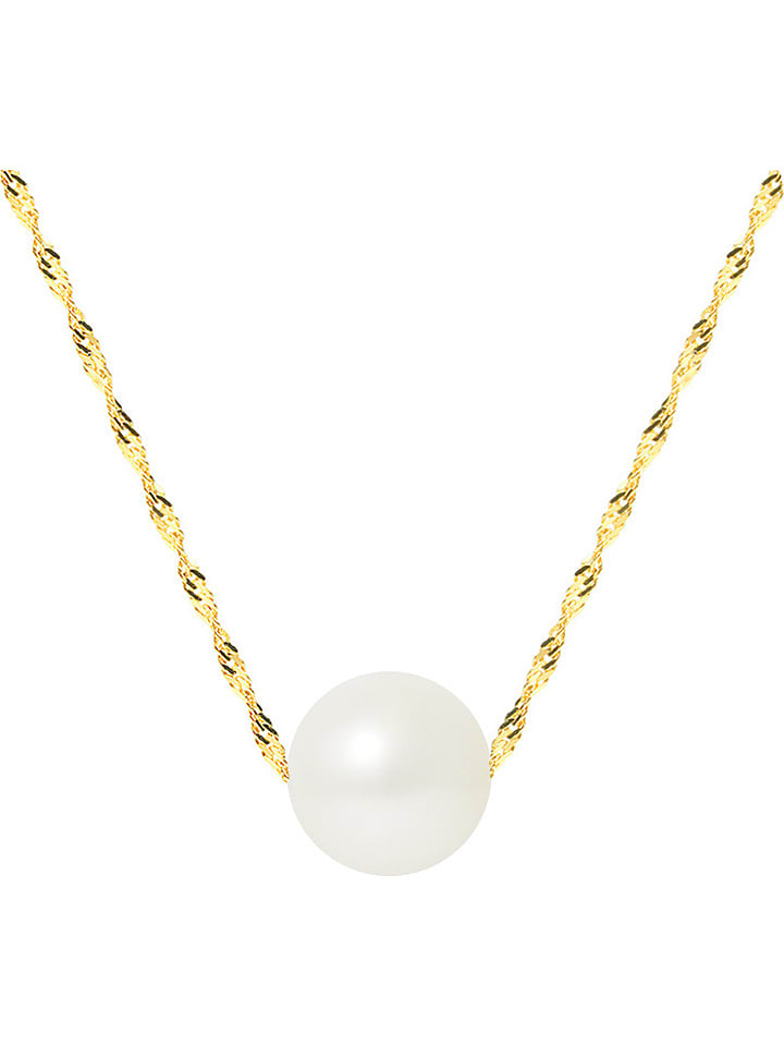 Pearl Addict Złoty naszyjnik z perłą - dł. 42 cm rozmiar: onesize