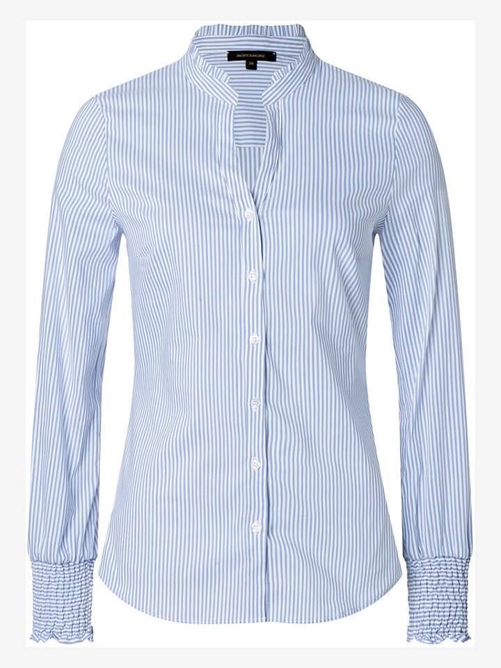 More & More Bluzka w kolorze błękitno-białym rozmiar: 34