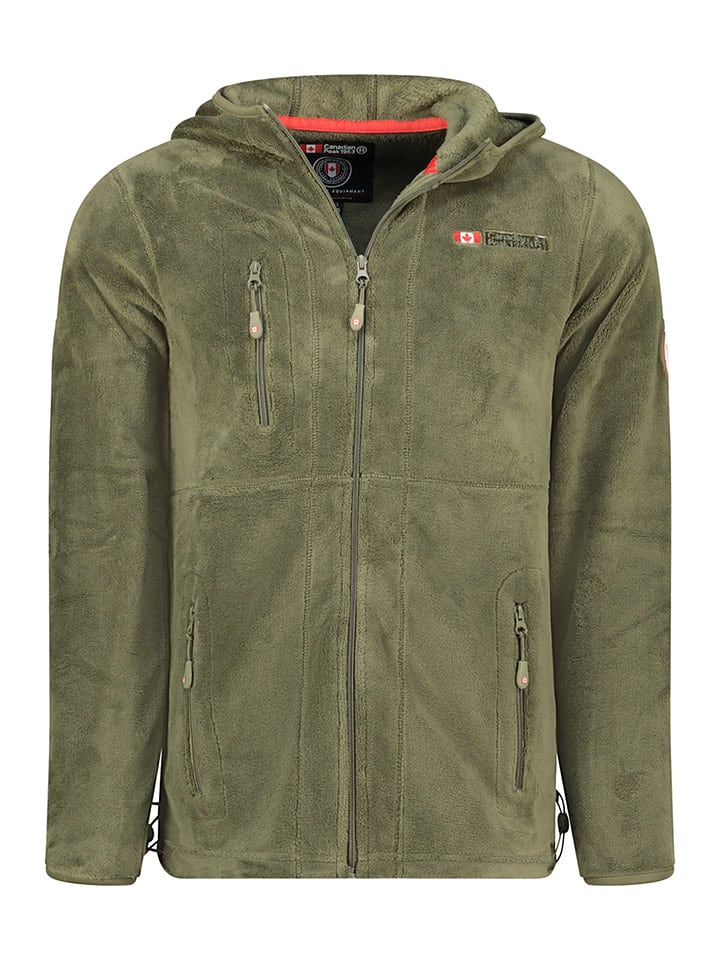 Canadian Peak Kurtka polarowa "Uploadeak" w kolorze oliwkowym rozmiar: XL