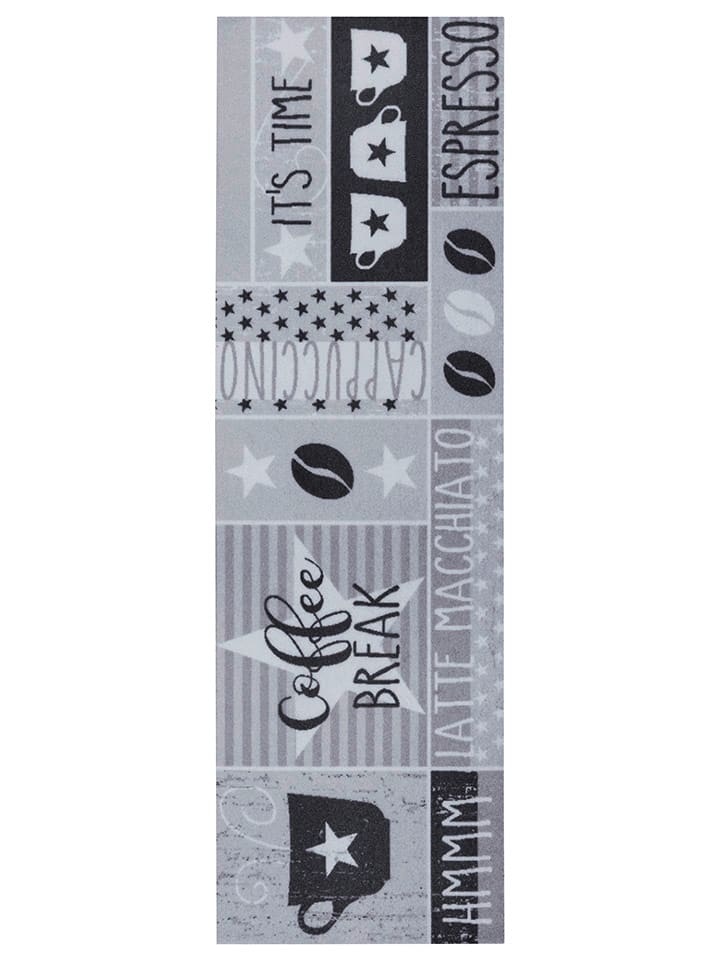 Hanse Home Chodnik kuchenny "Its Time For Espresso" w kolorze szarym rozmiar: 50x150 cm