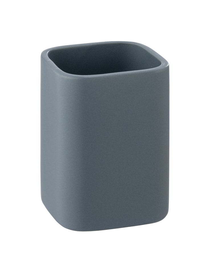 Wenko Kubek łazienkowy "Hexa" w kolorze szarym - 6,5 x 9 x 6,5 cm rozmiar: onesize