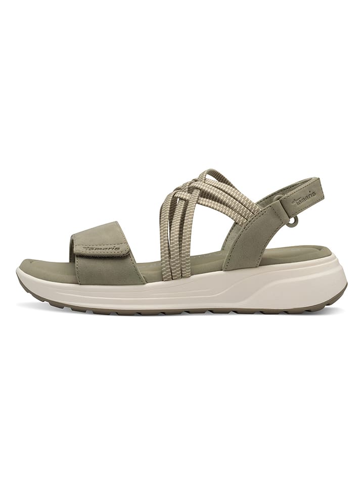 Tamaris Sandały w kolorze khaki rozmiar: 39