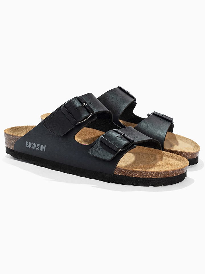 BACKSUN Klapki "Bali" w kolorze czarnym rozmiar: 37