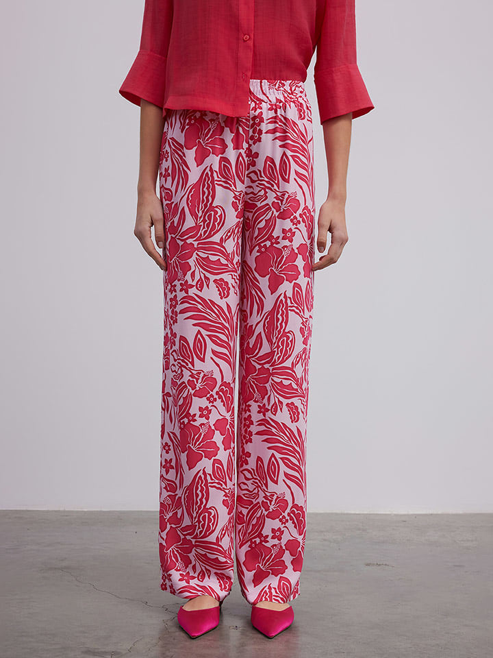 BGN Spodnie w kolorze jasnoróżowo-różowym rozmiar: 34