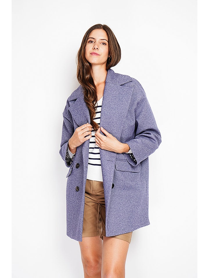 ASSUILI Płaszcz przejściowy w kolorze lawendowym rozmiar: 42