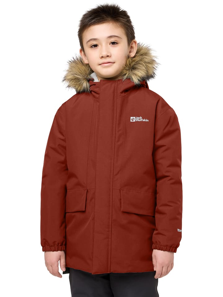 Jack Wolfskin Parka "Cosy Bear" w kolorze czerwonym rozmiar: 140