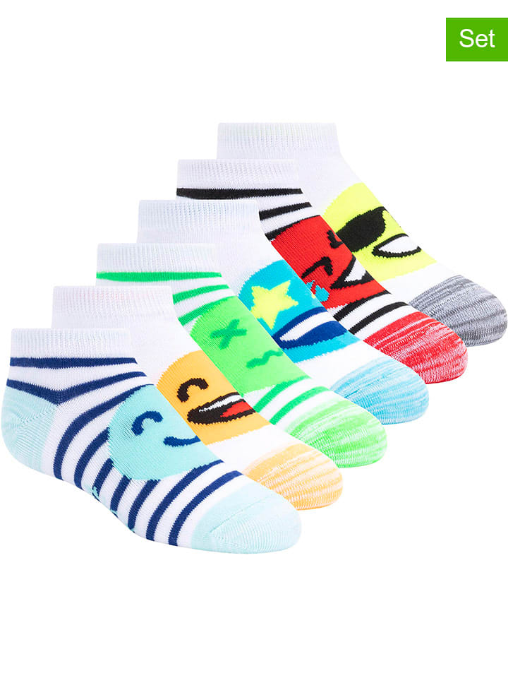 Skechers Skarpety (6 par) w kolorze białym ze wzorem rozmiar: 27,5-35,5