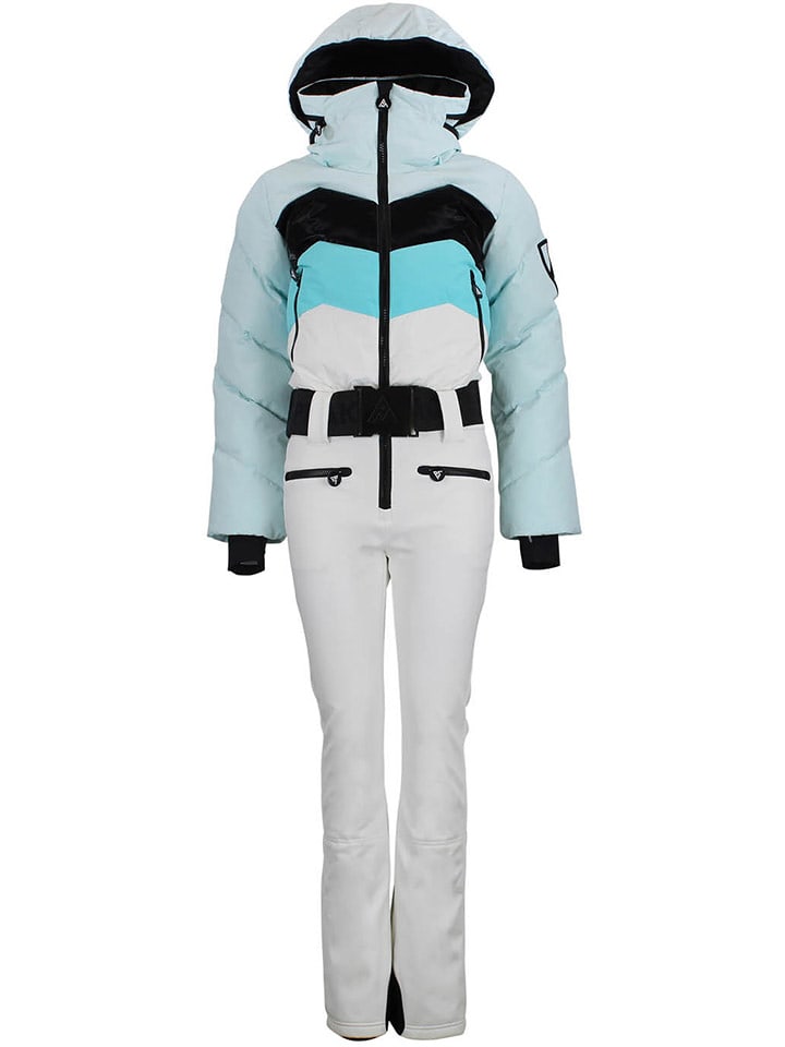 Peak Mountain Kombinezon narciarski "Antiero" w kolorze błękitno-białym rozmiar: XL