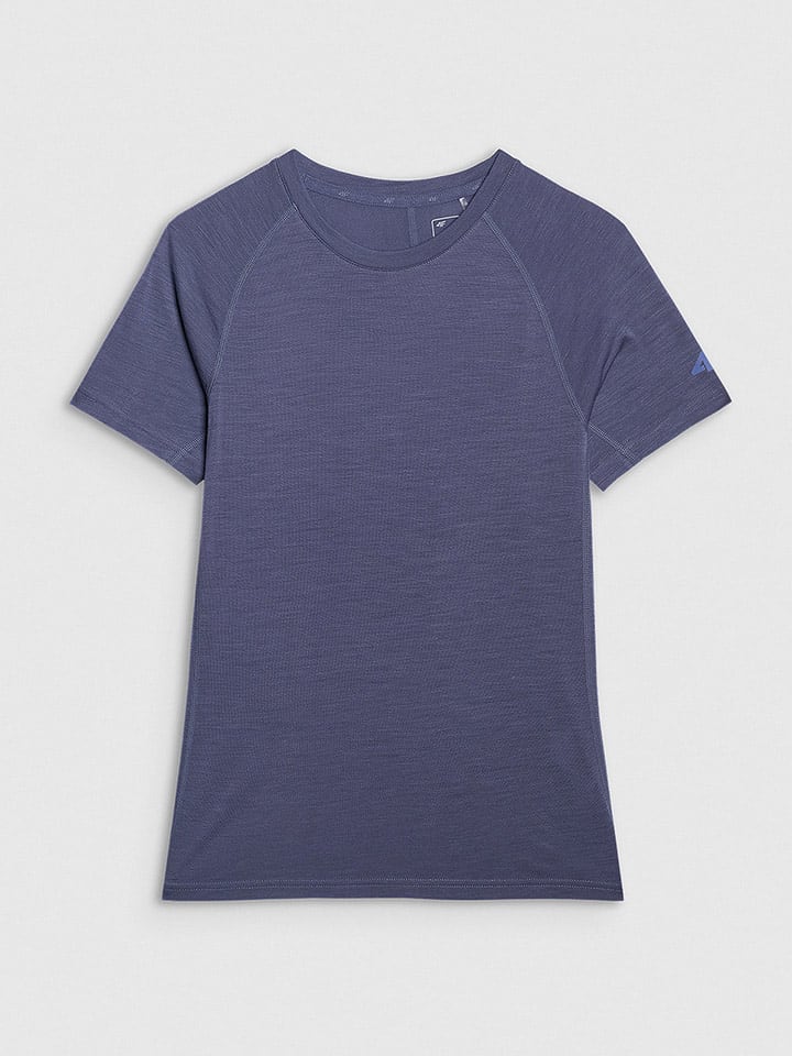 4F Koszulka sportowa w kolorze niebieskoszarym rozmiar: M