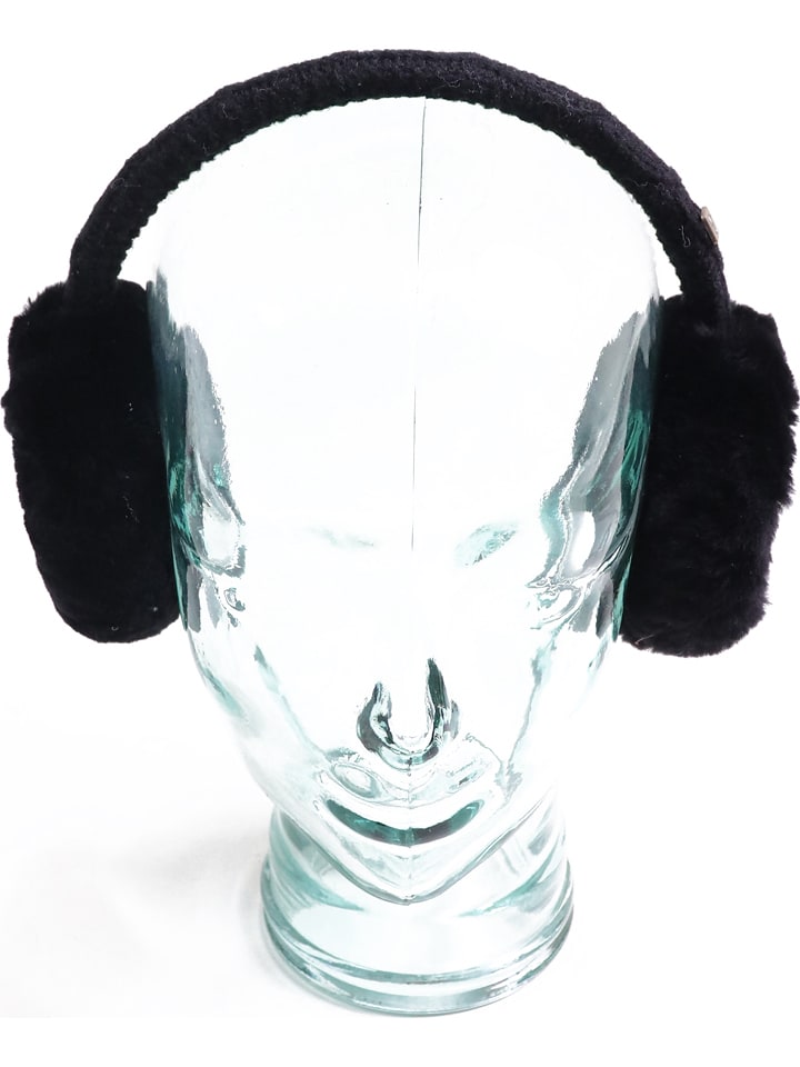 Kaiser Naturfellprodukte Nauszniki w kolorze czarnym rozmiar: onesize