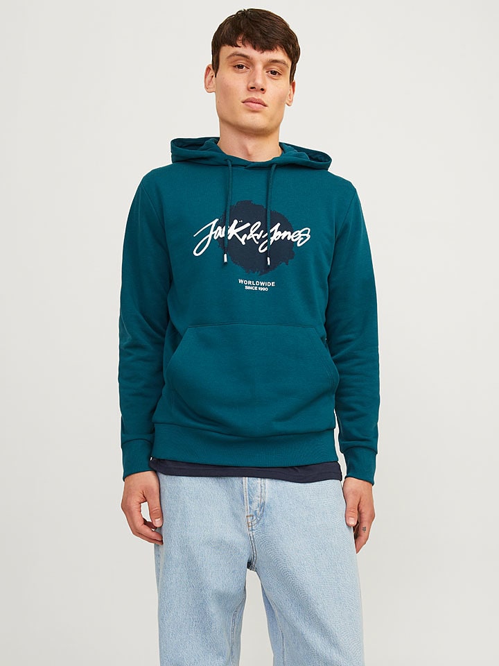 Jack & Jones Bluza "Whitley" w kolorze morskim rozmiar: L
