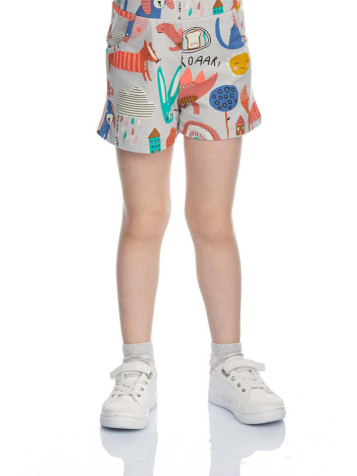 lovetti Szorty w kolorze szarym ze wzorem rozmiar: 110