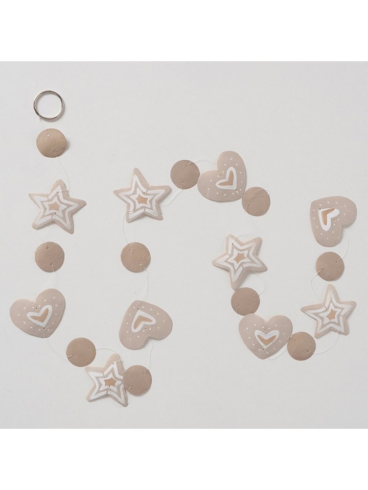 Boltze Girlanda "Bakery" w kolorze beżowym z muszli Capiz - dł. 180 cm rozmiar: onesize